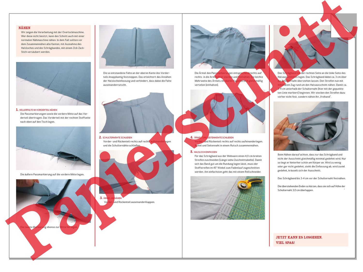 Bluse mit Kellerfalte - FRAU SUKI - Papierschnittmuster-3 Bluse mit Kellerfalte - FRAU SUKI - Papierschnittmuster-3