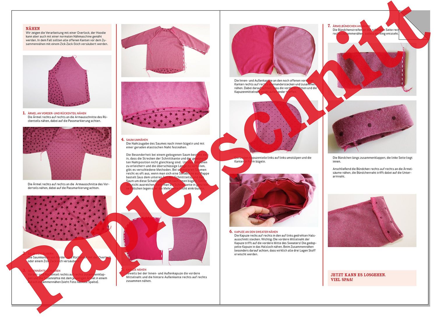 Kapuzensweater - FRAU TONI - Papierschnittmuster-3 Kapuzensweater - FRAU TONI - Papierschnittmuster-3