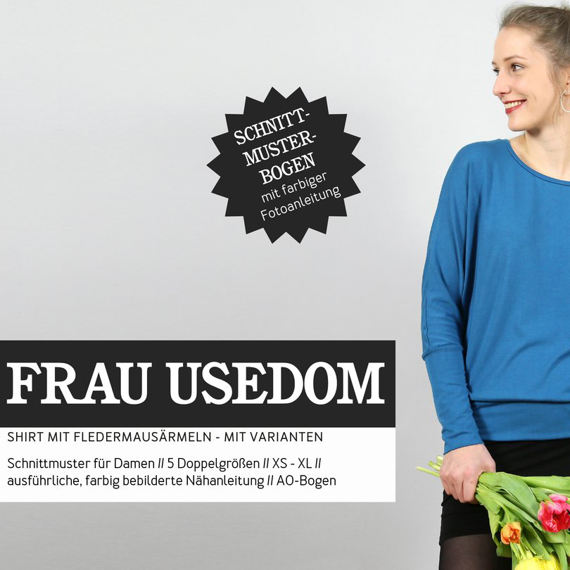 Fledermausshirt - FRAU USEDOM - Papierschnittmuster-0 Fledermausshirt - FRAU USEDOM - Papierschnittmuster-0