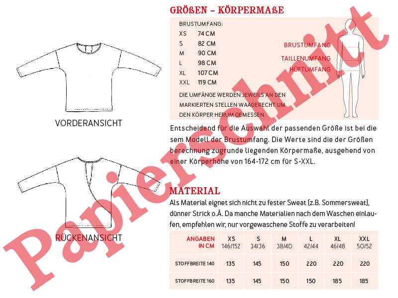 Pulli mit Wickeloptik - FRAU VEGA - Papierschnittmuster-3 Pulli mit Wickeloptik - FRAU VEGA - Papierschnittmuster-3