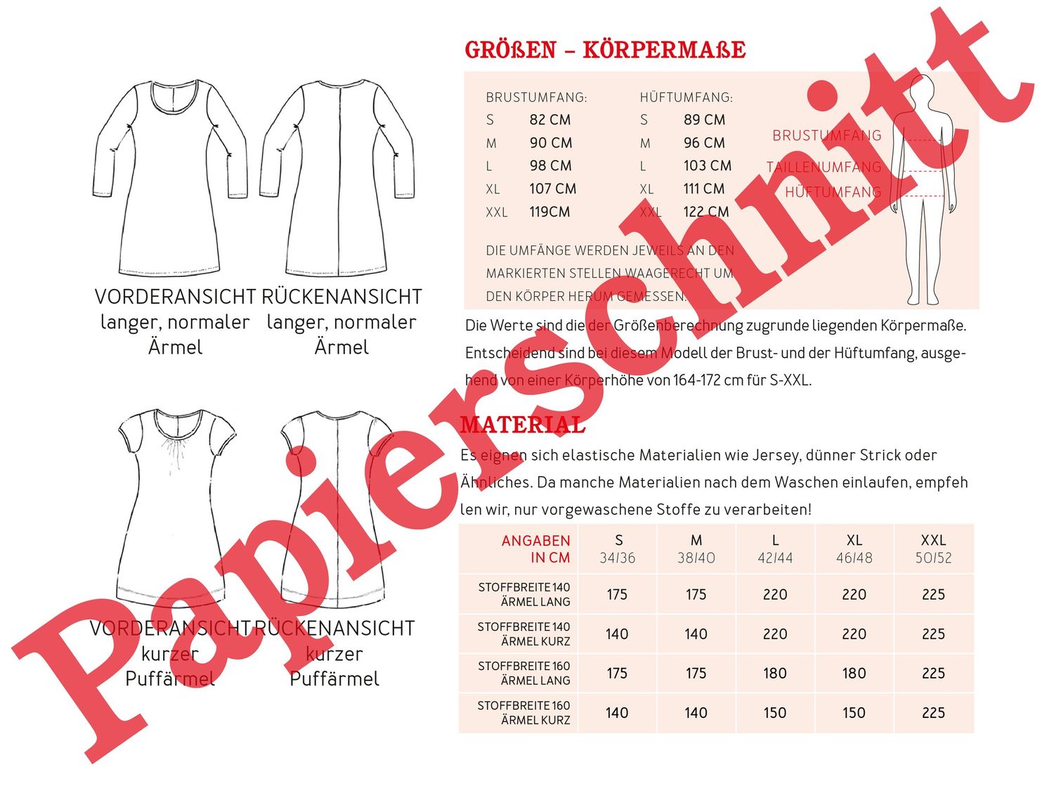 Jerseykleid - FRAU VLIELAND - Papierschnittmuster-3 Jerseykleid - FRAU VLIELAND - Papierschnittmuster-3