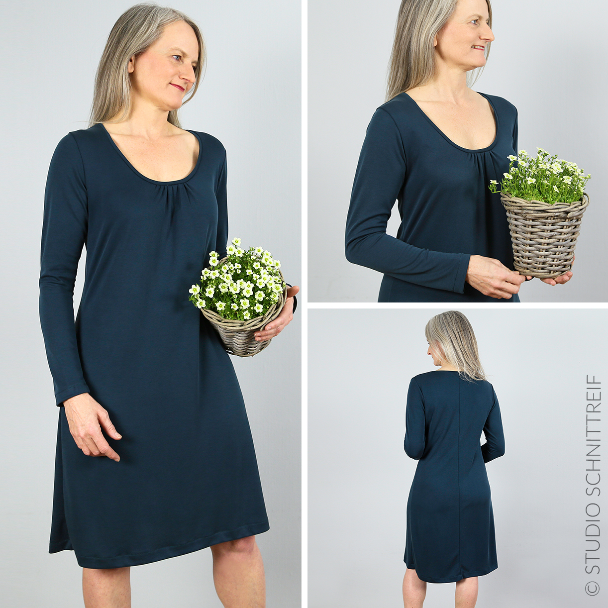 Jerseykleid - FRAU VLIELAND - Papierschnittmuster-1 Jerseykleid - FRAU VLIELAND - Papierschnittmuster-1