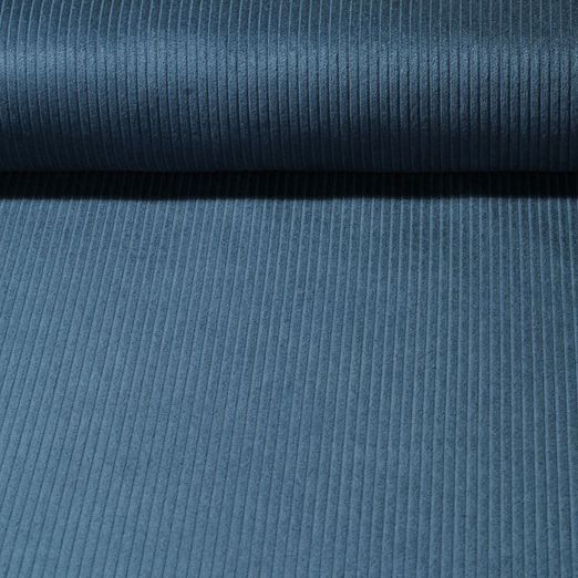 Cord Carole - Washed Cord 4,5mm Ozeanblau