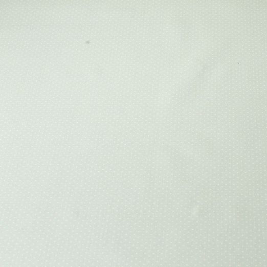 Coton enduit Bo - Petits pois vert menthe-blanc