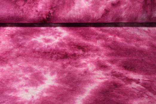 Feinstricksweat - Batik Fuchsia