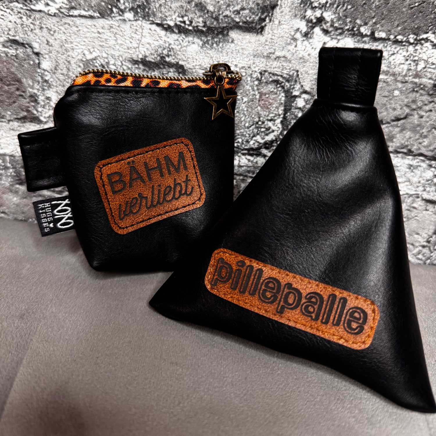 Simili synthétique vintage - Noir-6 Simili synthétique vintage - Noir-6