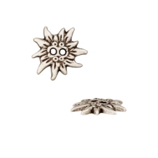 Bouton métallique 2 trous edelweiss