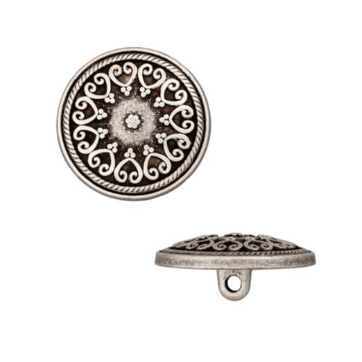 Bouton avec anneau en métal Bouton avec anneau en métal