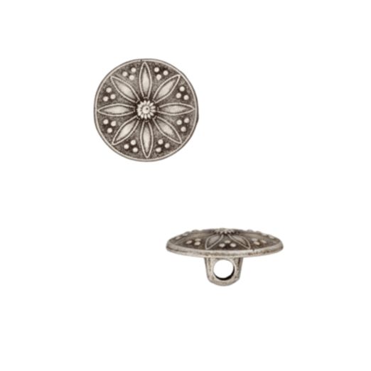 Bouton oeillet mandala en métal