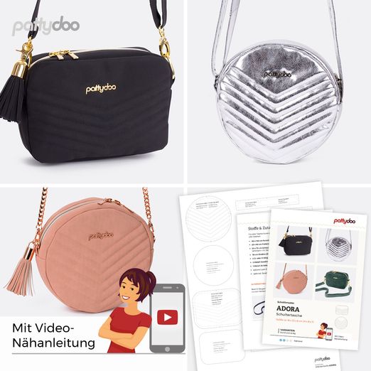 Handtasche - Adora - Papier-Schnittmuster