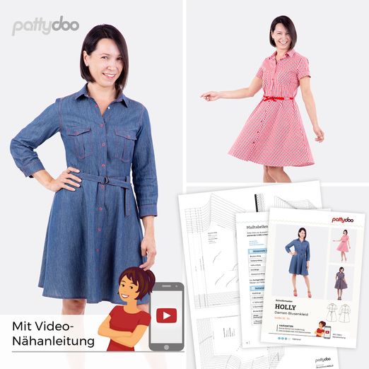 Blusenkleid - Holly - Papier-Schnittmuster