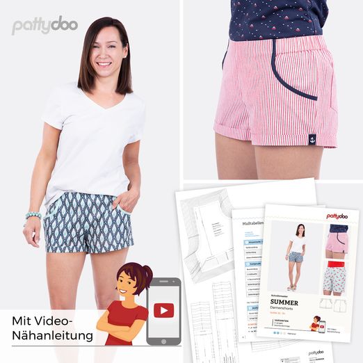 Shorts - Summer - Papier-Schnittmuster