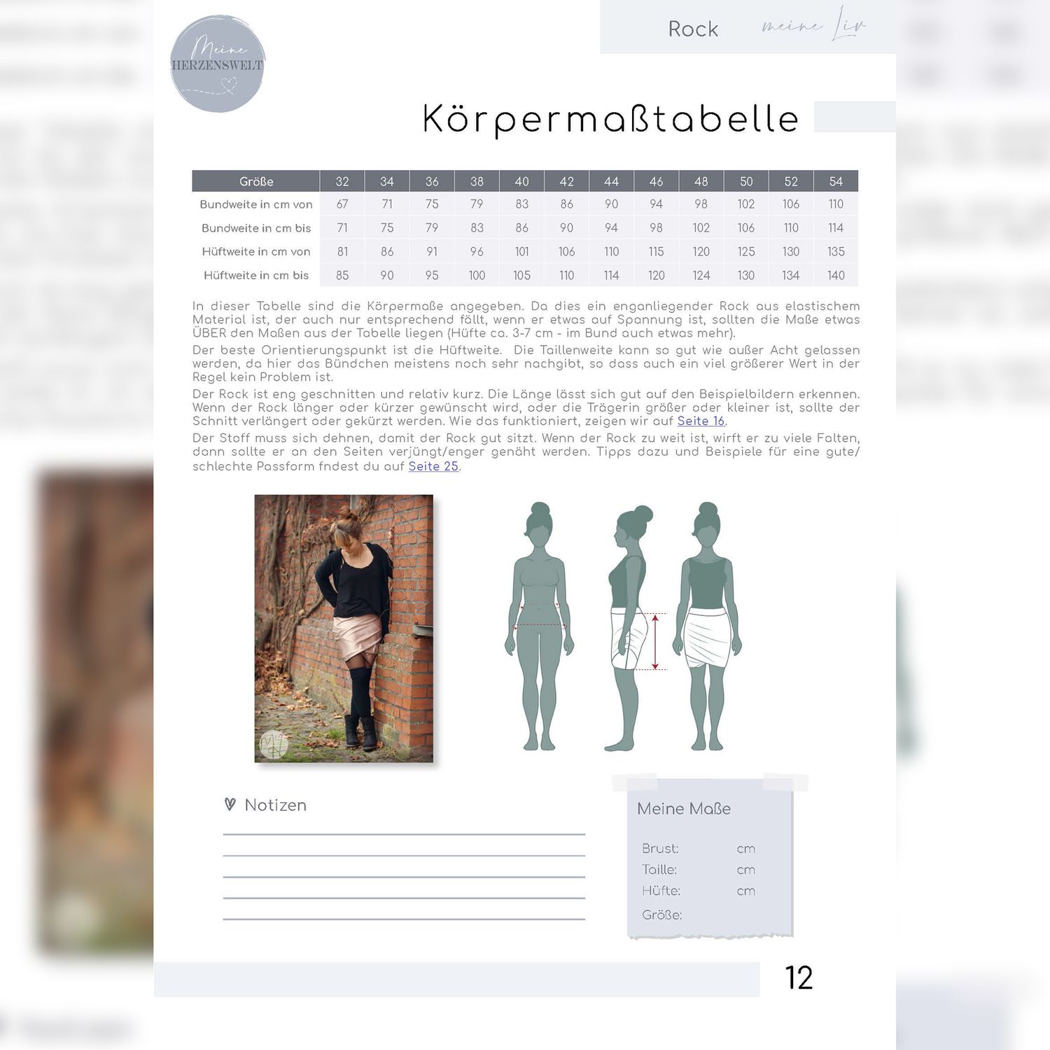 Rock - Liv - Schnittmuster eBook-5 Rock - Liv - Schnittmuster eBook-5