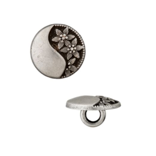 Bouton en métal edelweiss Bouton en métal edelweiss