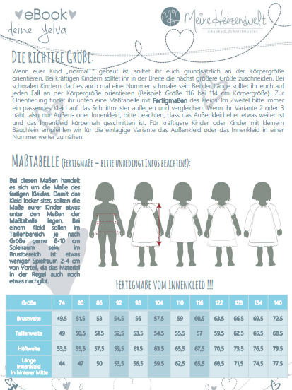 Kleid - Yelva Kids - Schnittmuster eBook-2 Kleid - Yelva Kids - Schnittmuster eBook-2