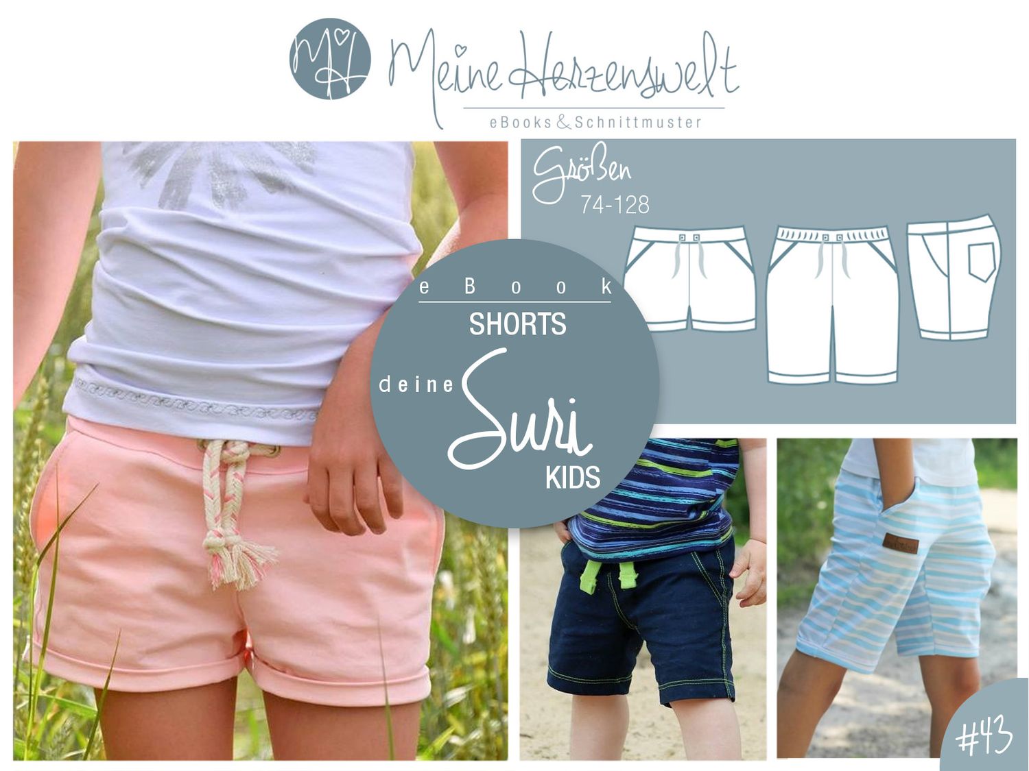 Shorts - Suri Kids - Schnittmuster eBook-1 Shorts - Suri Kids - Schnittmuster eBook-1