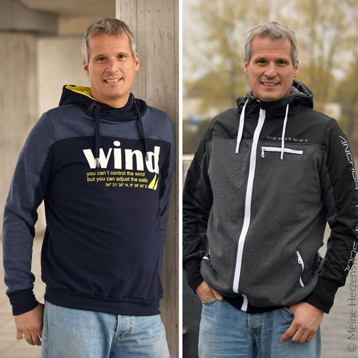 Sweatjacke - Paco Herren - Schnittmuster eBook Sweatjacke - Paco Herren - Schnittmuster eBook