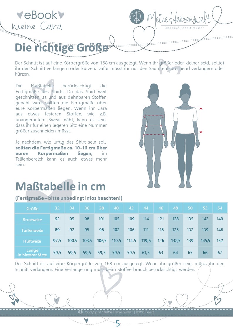 Shirt - Cara - Schnittmuster eBook-2 Shirt - Cara - Schnittmuster eBook-2
