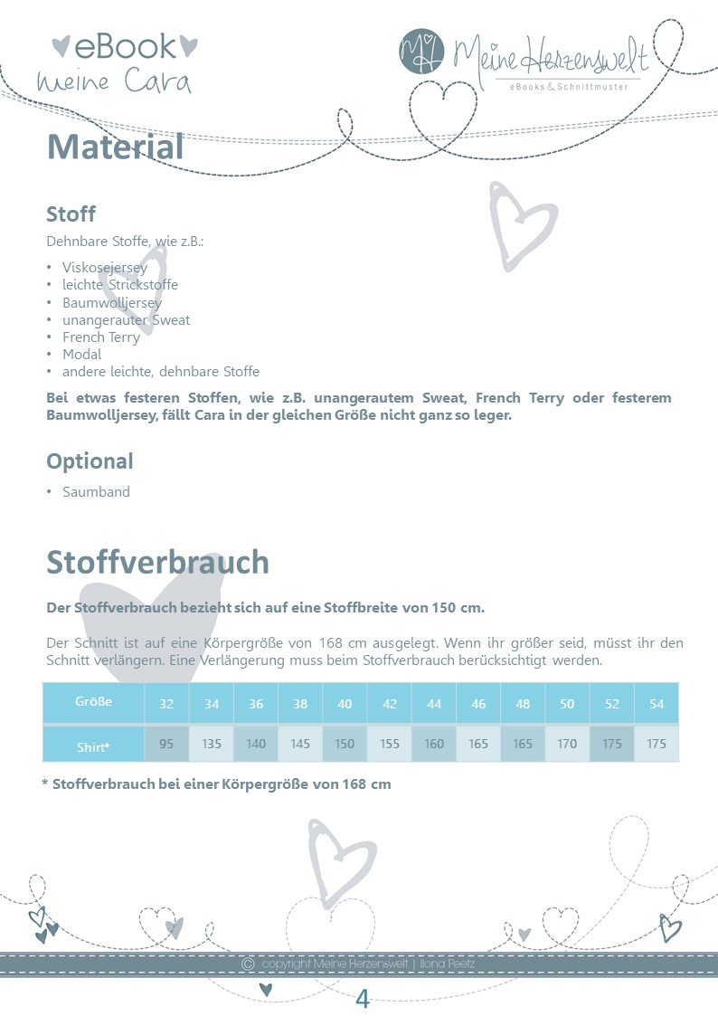 Shirt - Cara - Schnittmuster eBook-3 Shirt - Cara - Schnittmuster eBook-3