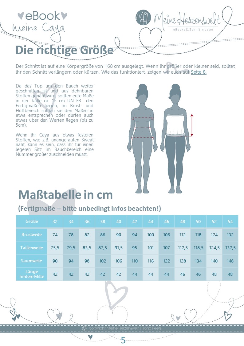 Tubetop - Caya - Schnittmuster eBook-2 Tubetop - Caya - Schnittmuster eBook-2