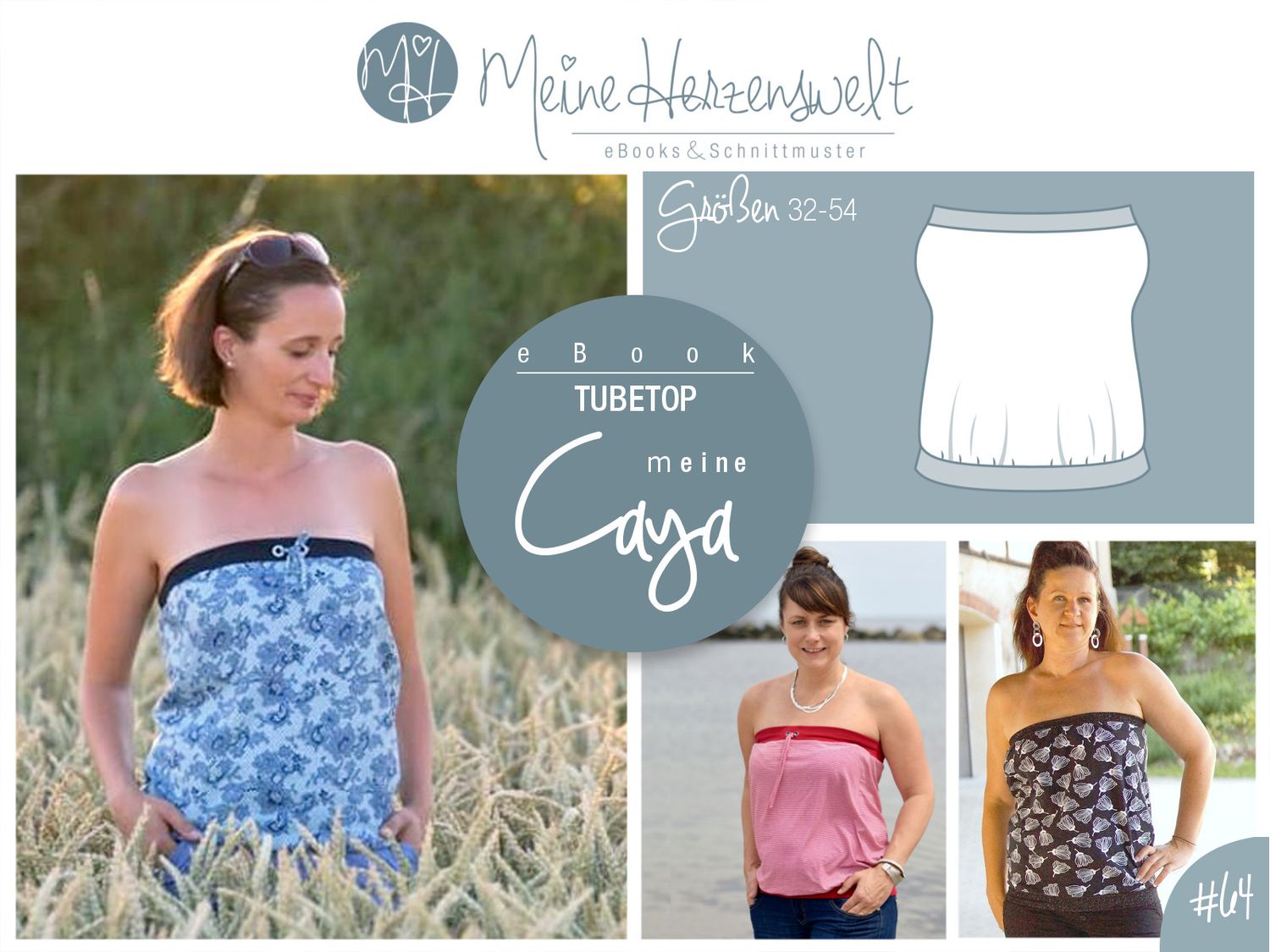 Tubetop - Caya - Schnittmuster eBook-1 Tubetop - Caya - Schnittmuster eBook-1