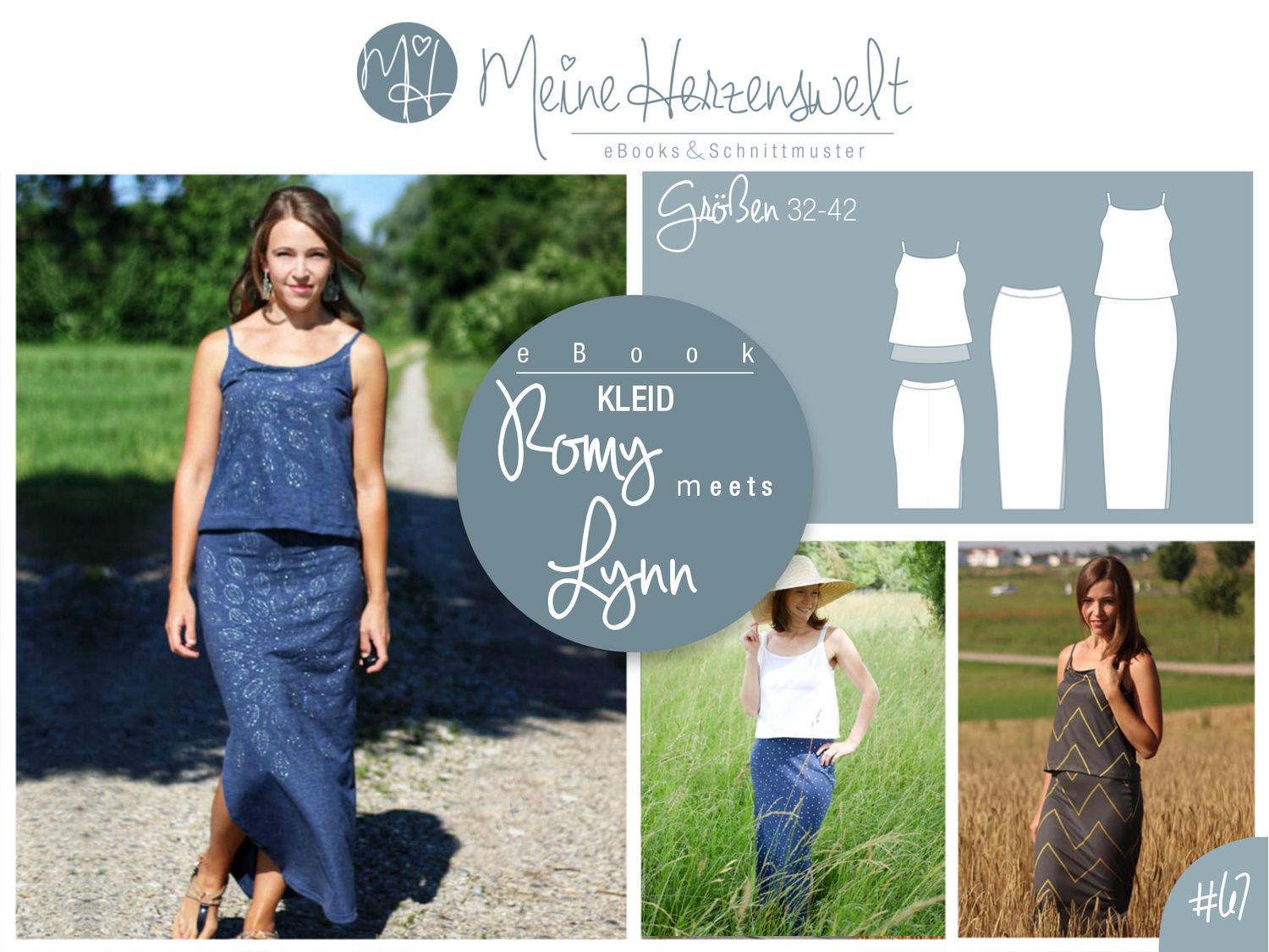 Kleid - Romy & Lynn - Schnittmuster eBook-1 Kleid - Romy & Lynn - Schnittmuster eBook-1