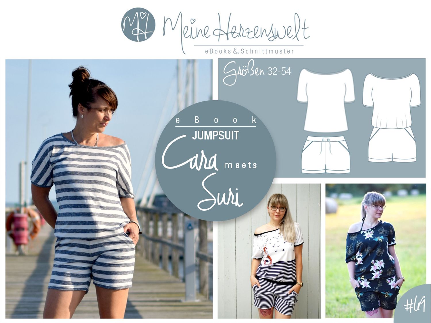 Jumpsuit - Cara & Suri - Schnittmuster eBook-1 Jumpsuit - Cara & Suri - Schnittmuster eBook-1