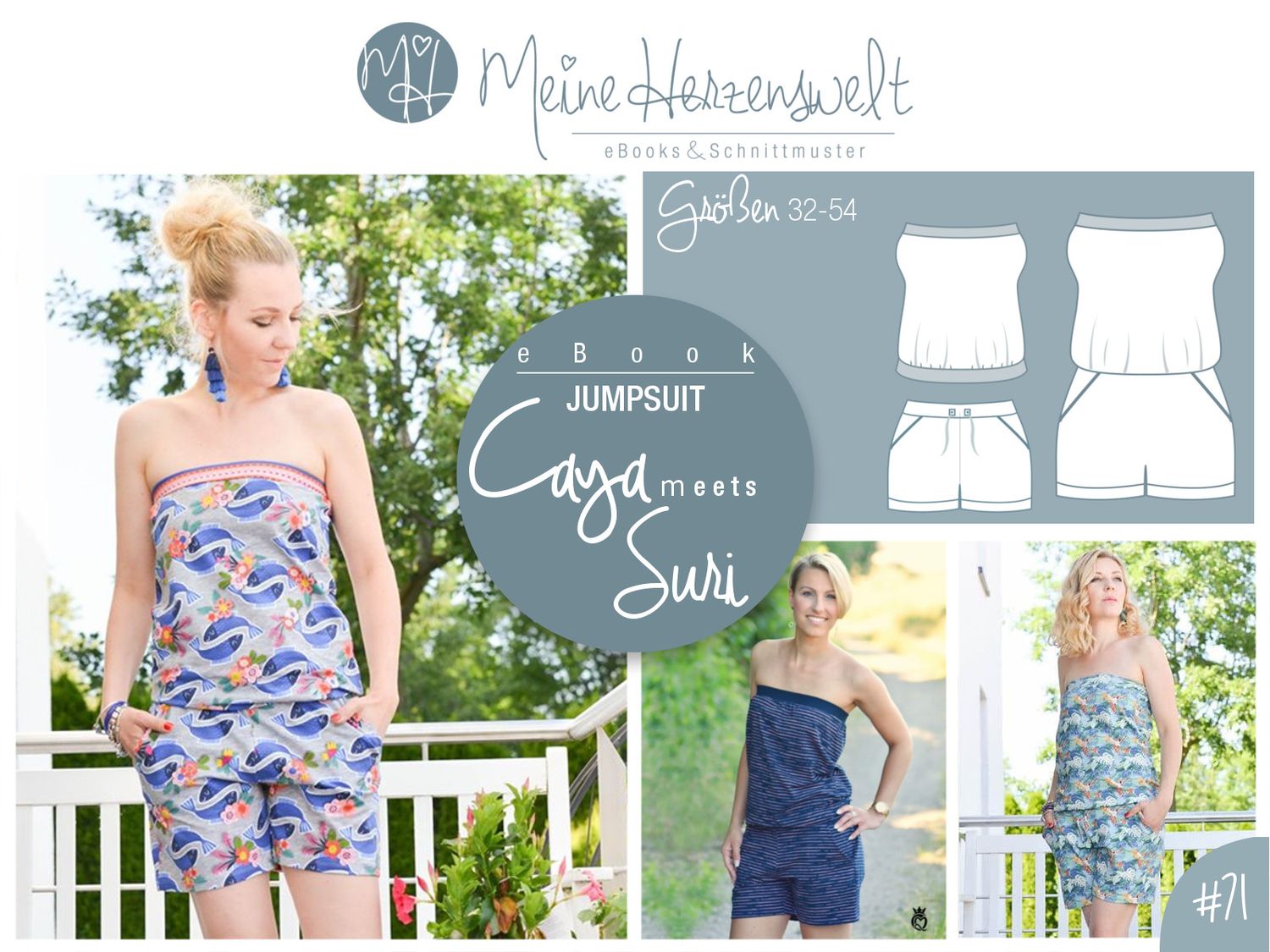 Jumpsuit - Caya & Suri - Schnittmuster eBook-1 Jumpsuit - Caya & Suri - Schnittmuster eBook-1