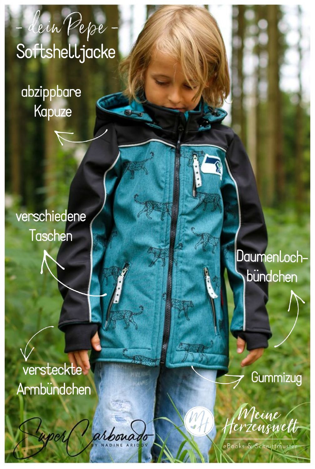 Softshelljacke - Pepe Kids - Schnittmuster eBook-4 Softshelljacke - Pepe Kids - Schnittmuster eBook-4