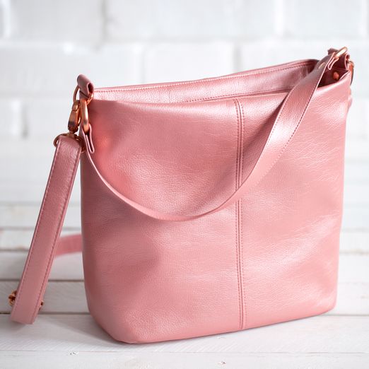 Sac à main rose brillant en simili *Sac star* Sac à main rose brillant en simili *Sac star*