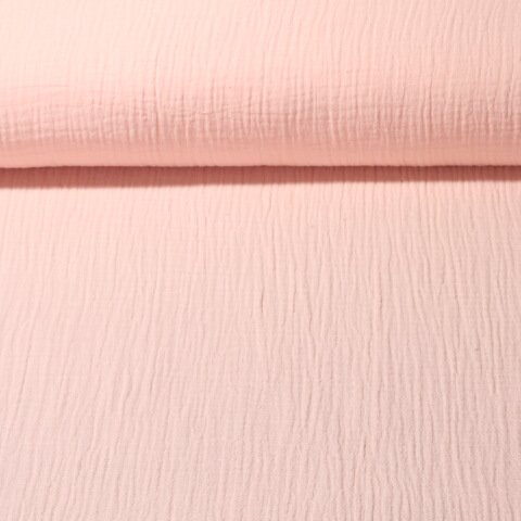 Mousseline bio Marius - Rose pâle