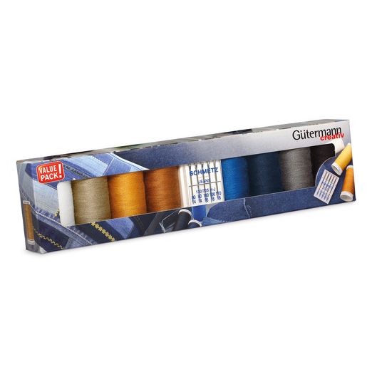 Gütermann Kit denim avec aiguilles à jeans