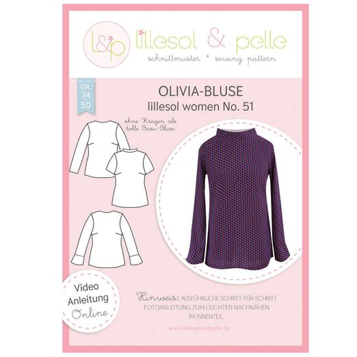 Olivia-Bluse - lillesol women No.51 - Papierschnittmuster