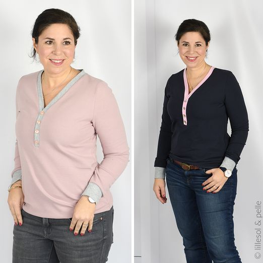 Shirt mit Knopfleiste - lillesol women No.53 - Schnittmuster eBook