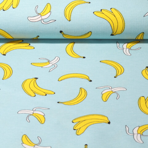 Canvas gemustert - Banane Mint Multicolor 