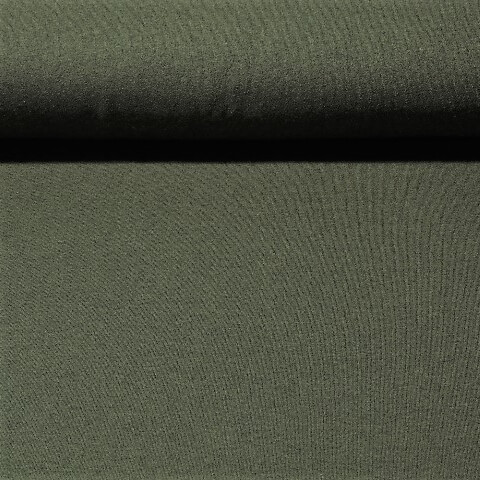 Tissu durable - Sweat d'été French Terry Uni Olive Vert