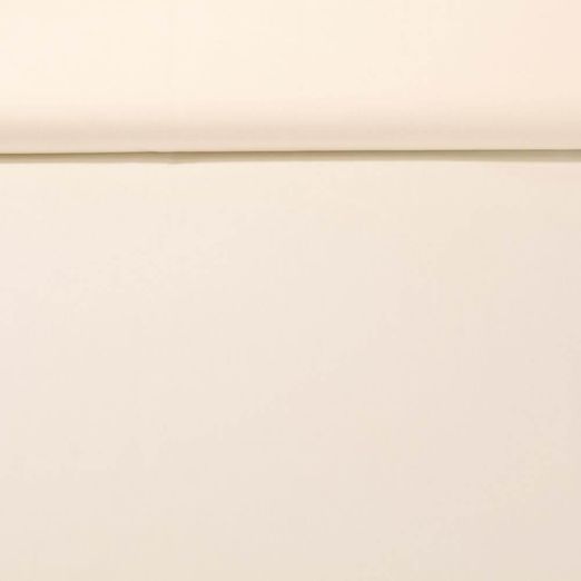 Tissu en coton bio Ilvi - Uni Blanc crème
