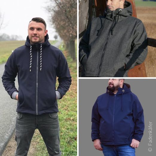 Jacke - Softshelljacke Herren - Schnittmuster eBook