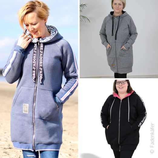Jacke - Longjacket Nala Damen - Schnittmuster eBook