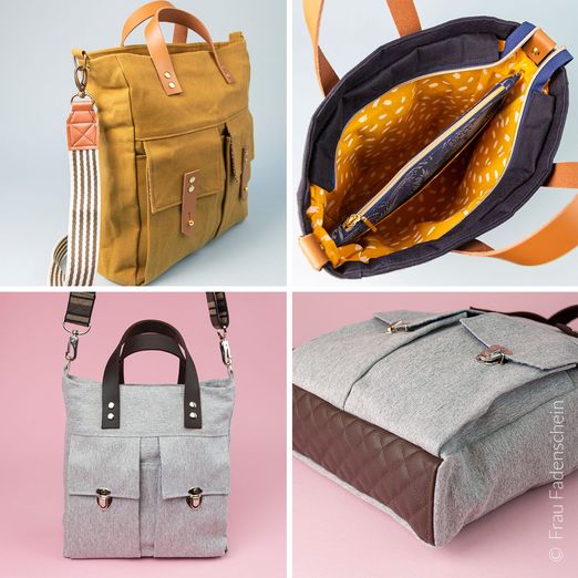 Taschenkombi - Annik und Mini-Annik - Schnittmuster eBook