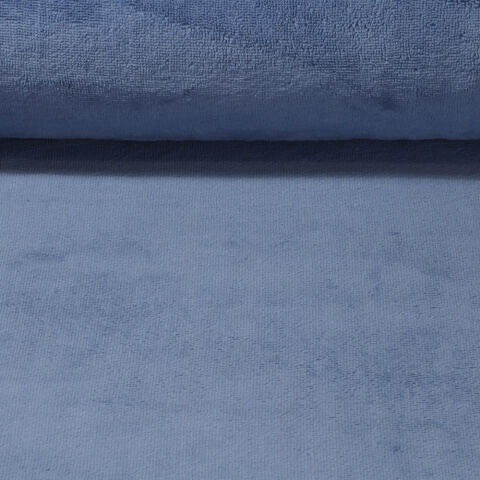 Tissu éponge Babsi - Bleu uni