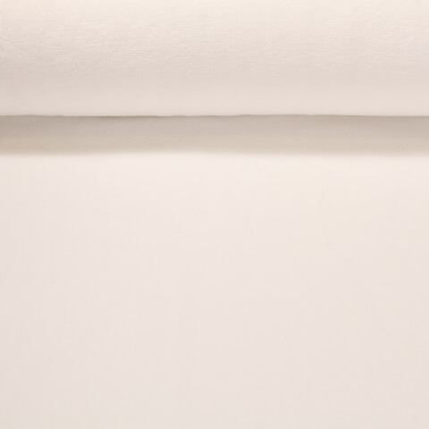 Tissu éponge Babsi - Blanc cassé Uni