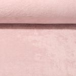 Tissu éponge Babsi - Rose Uni clair