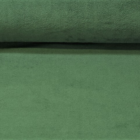 Tissu éponge Babsi - Vert bouteille Uni