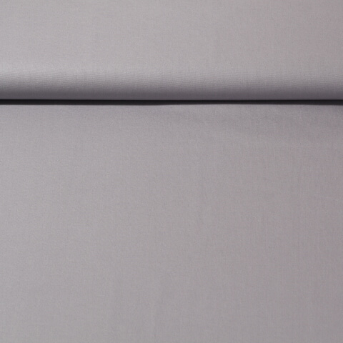 Tissu en coton bio Isidor - Gris Uni