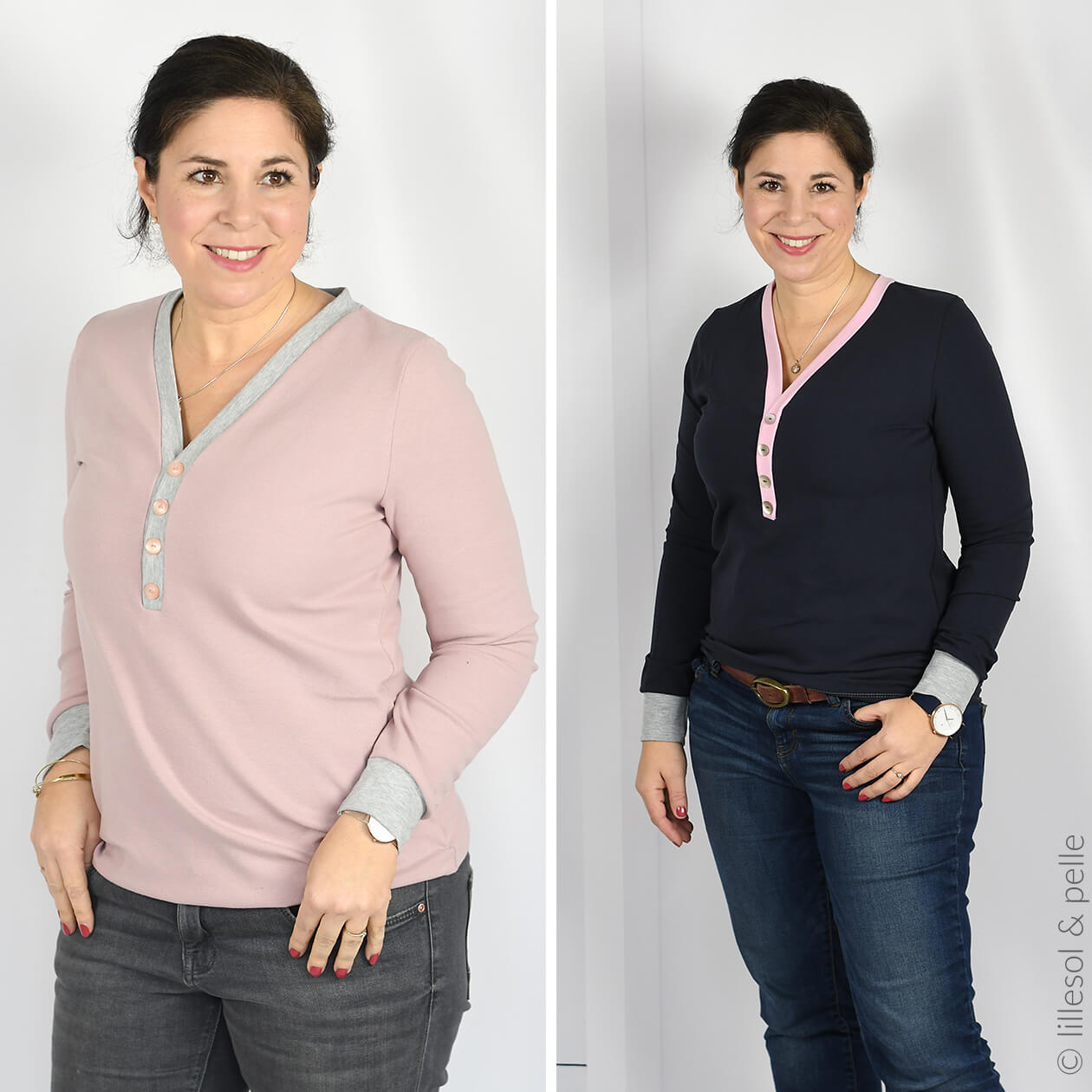 Shirt mit Knopfleiste - lillesol women No.53 - Papierschnittmuster-1 Shirt mit Knopfleiste - lillesol women No.53 - Papierschnittmuster-1