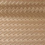 Simili synthétique - Chevrons 3D Or