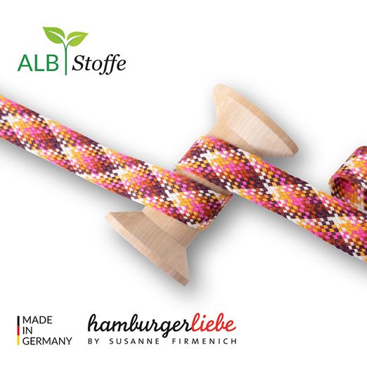 Hoodieband 24mm - Albstoffe Twist ME Check - Meterware Hoodieband 24mm - Albstoffe Twist ME Check - Meterware