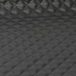 Simili synthétique matelassé - noir
