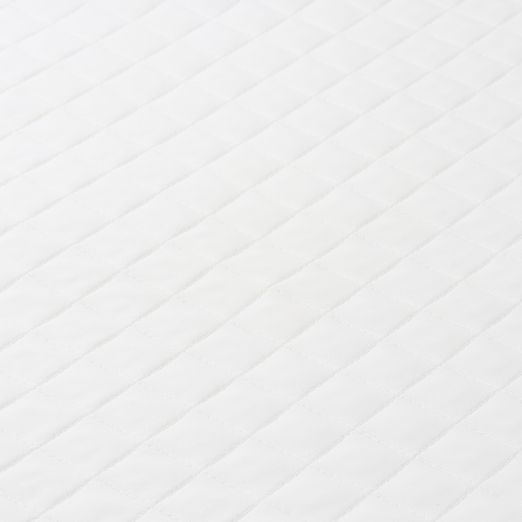 Simili synthétique matelassé - blanc